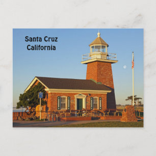 Santa Cruz Leuchtturm bei Sonnenaufgang Postkarte