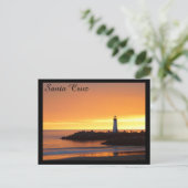 Santa Cruz Leuchtturm Postkarte (Stehend Vorderseite)
