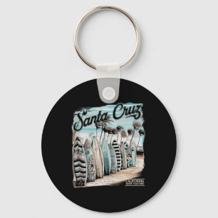Santa Cruz Männer Frauen Kalifornien Retro Sonnenu Schlüsselanhänger