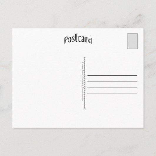 Santa Cruz Nostalgie Postkarte - Alt Back Design (Rückseite)