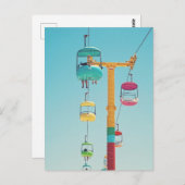 Santa Cruz Pastel Gondola Sky Glider Postcard Postkarte (Vorne/Hinten)