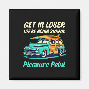 Santa Cruz Pleasure Point Surf City Frauen Vintage Magnet