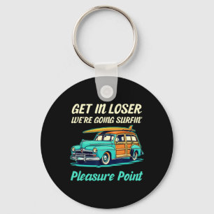 Santa Cruz Pleasure Point Surf City Frauen Vintage Schlüsselanhänger
