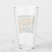 Santa Cruz Pop Art Map – Bold Coastal Landmark Glas (Rückseite)