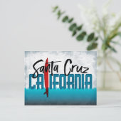 Santa Cruz Postcard California Surfboard Postkarte (Stehend Vorderseite)