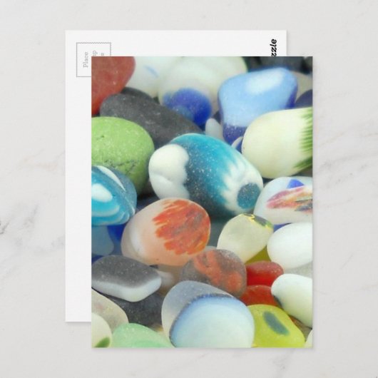 Santa Cruz Sea Glass Postkarte (Vorne/Hinten)