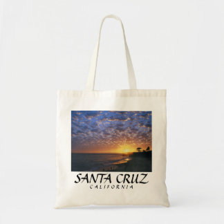 Santa Cruz sein Strandsonnenuntergang Tragetasche
