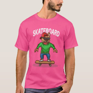 Santa Cruz Skateboard Hund Skaten Skateboard T-Shirt