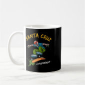 Santa-Cruz Skeleton Skateboard Beach Funny Hallowe Kaffeetasse (Links)
