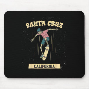 Santa Cruz Skeleton Surfen und Skateboarden  Mousepad