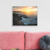 Santa Cruz Sunrise Print Leinwanddruck (Insitu (Wohnzimmer))