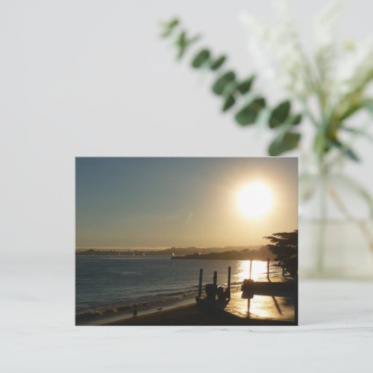 Santa Cruz Sunset Postkarte (Stehend Vorderseite)