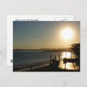 Santa Cruz Sunset Postkarte (Vorne/Hinten)