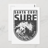 Santa Cruz Surf Club Postkarte (Vorne/Hinten)