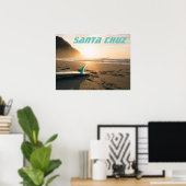 Santa Cruz Surfboard Poster (Heimbüro)