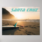 Santa Cruz Surfboard Poster (Vorne)
