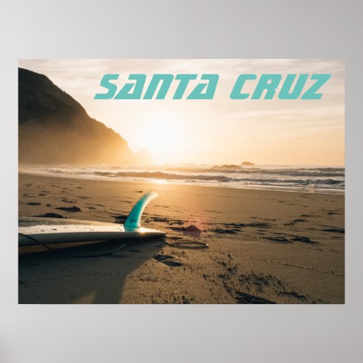 Santa Cruz Surfboard Poster (Vorne)