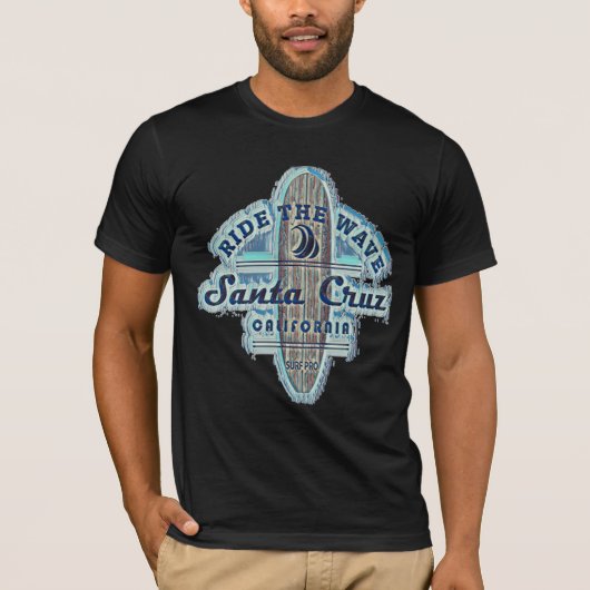 Santa Cruz Surfen Vintag Retro T-Shirt (Vorderseite)