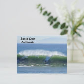 Santa Cruz Surfer Postkarte (Stehend Vorderseite)
