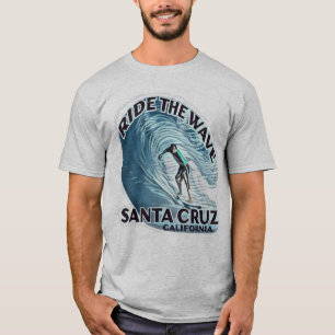 Santa Cruz, Surfer und Touristen T-Shirt