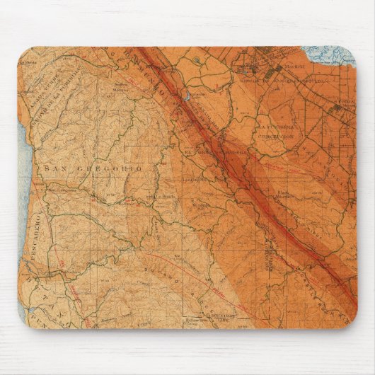 Santa Cruz Viereck mit Intensität, Fehlern Mousepad (Vorne)