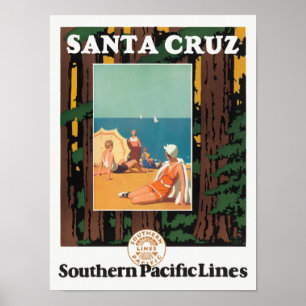 Santa Cruz Vintage Reiseplakat 1926 Poster