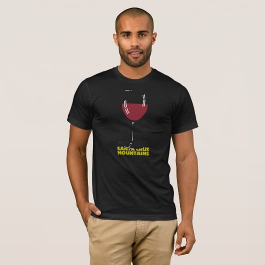 Santa- Cruzgebirgswein-Glas Stephen-Hosmers T-Shirt (Vorne ganz)