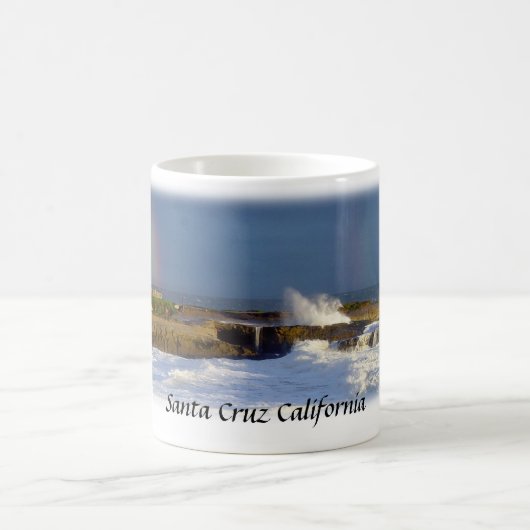 Santa- Cruzleuchtturm/Regenbogen-Tasse Kaffeetasse (Mittel)