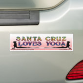 Santa- CruzLiebe-Yoga - Autoaufkleber (Auf Auto)
