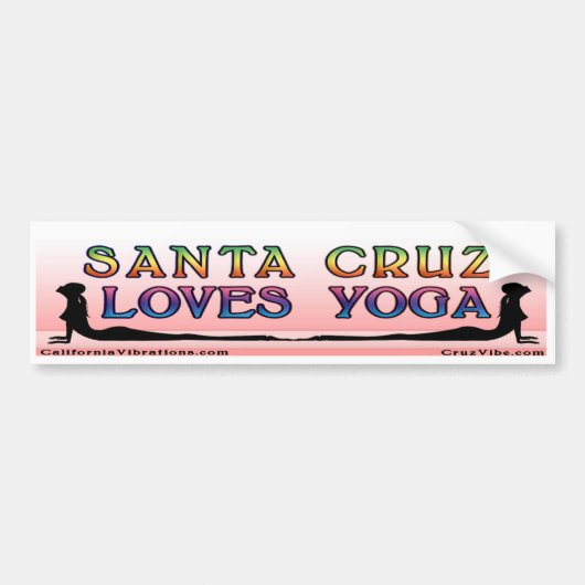 Santa- CruzLiebe-Yoga - Autoaufkleber (Vorne)