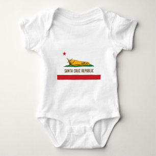 Santa- Cruzrepublik-Bananen-Schnecken-Flagge Baby Strampler