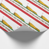 Santa- Cruzrepublik-Bananen-Schnecken-Flagge Geschenkpapier (Ecke)