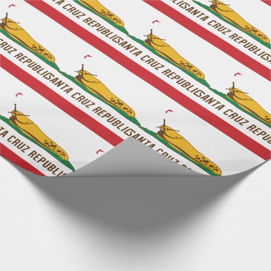 Santa- Cruzrepublik-Bananen-Schnecken-Flagge Geschenkpapier (Ecke)
