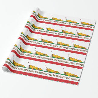 Santa- Cruzrepublik-Bananen-Schnecken-Flagge Geschenkpapier