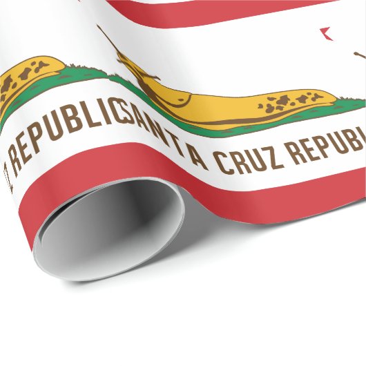 Santa- Cruzrepublik-Bananen-Schnecken-Flagge Geschenkpapier (Rolleneckpunkt)