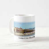 Santa- Cruzstrand-Promenaden-panoramische Kaffeetasse (Vorderseite Links)