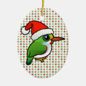 Santa Cuban Tody Keramik Ornament (Vorne)