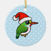 Santa Cuban Tody Keramik Ornament (Vorne)