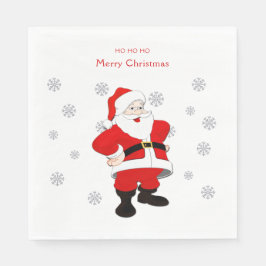Santa Custom Text Paper Napkin Serviette