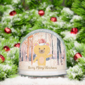 Santa Cute Bear Personalized Christmas Snow Globe Schneekugeln (Weihnachten)