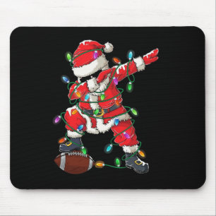 Santa Dabbing mit Ll Weihnachten Footll Spieler Sp Mousepad