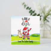 Santa Dabbing zu Weihnachten Oh Liebe (Stehend Vorderseite)