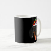 Santa Dachshund Light Christmas Kaffeetasse (VorderseiteRechts)
