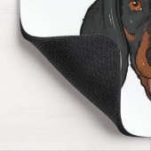Santa Dachshund Light Christmas Mousepad (Ecke)