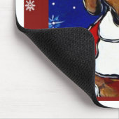 Santa-Dachshund Mousepad (Ecke)