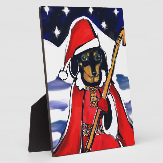 SANTA-DACKEL FOTOPLATTE (Seite)