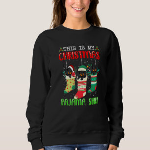 Santa Dackel Hund in Socken Das ist meine Weihnach Sweatshirt