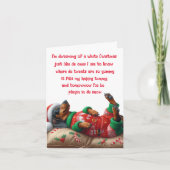 SANTA DACKEL PUPPY CHRISTMAS CARD KARTE (Vorderseite)