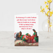 SANTA DACKEL PUPPY CHRISTMAS CARD KARTE (Gelbe Blume)