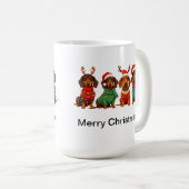 Santa Dackeln Kaffeetasse (VorderseiteRechts)